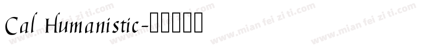 Cal Humanistic字体转换